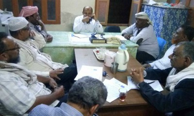 اجتماع لجنة معالجة مشكلة الجفاف بمديرية غيل باوزير
