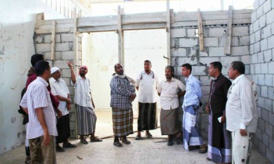 مدير عام مديرية الديس الشرقية يتفقد مشروع اعادة تأهيل مبانى السلطة المحلية