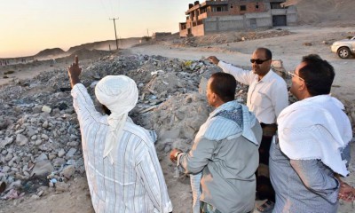 سلطة غيل باوزير تهتم بشأن الرياضة والمدير العام يتفقد الملاعب الرياضية