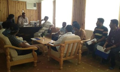 مدير عام مديرية الديس الشرقية يلتقي بمكتبه بفريق مسح لواقع المنظمات المجتمع المدني بساحل حضرموت..