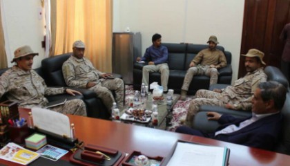 محافظ حضرموت يلتقي قيادة التحالف العربي من المملكة العربية السعودية الشقيقة 