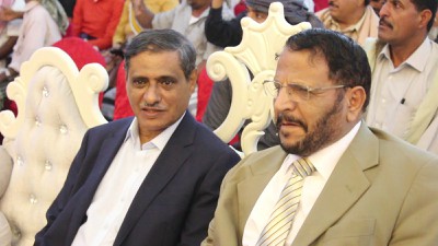 محافظا حضرموت وشبوة يشاركان طلاب شبوة فرحتهم بالتخرج من كليات جامعة حضرموت