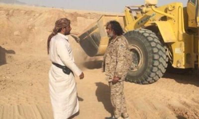 محافظ محافظة الجوف يشرف على سرعة انجاز واستكمال خط الجوف حضرموت