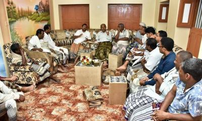 مدير عام غيل باوزير يلتقي بالهيئة الإدارية لنادي شباب القارة ورؤساء الفرق الرياضية 