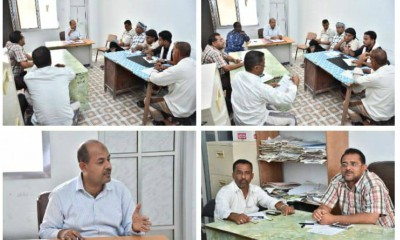 بحضور مدير الأمن .. مدير عام غيل باوزير يجتمع بلجنة الاحتفالات 