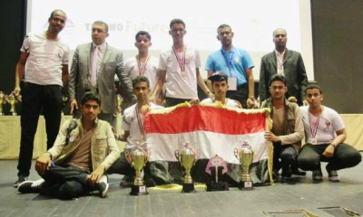 اليمن تحقق 6 جوائز في البطولة العربية المفتوحة الحادية عشر للروبوت بجمهورية مصر