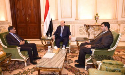 وكيل وادي وصحراء حضرموت يبارك ابناء حضرموت بتوجيهات فخامة الرئيس التنموية بعد لقاءه بالمحافظ البحسني