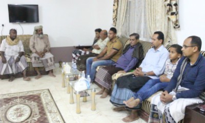 محافظ حضرموت يقدّم واجب العزاء  لأسرة الفقيد حسن صالح باعوم