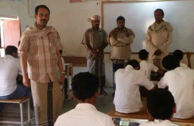 مدير إدارة التربية والتعليم بمديرية رخية يتفقد سير الأمتحانات النهائية بمدرسة المجد النموذجية بلنف