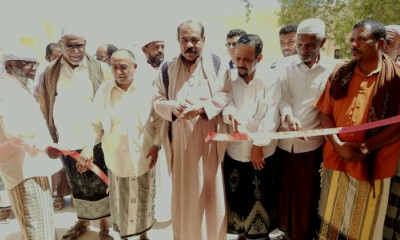 المدير العام لمديرية تريم العقيد/منصور سالم التميمي يفتتح المعرض العلمي والتراثي بمدرسة الغرف للتعليم الاساسي للبنين