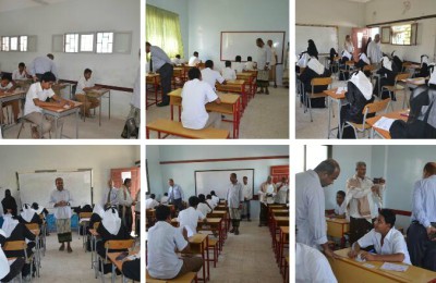 المدير العام لمديرية غيل باوزير يتفقد المراكز الامتحانية 