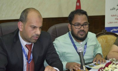 الطالب أحمد سمير أحد طلاب مؤسسة الصندوق الخيري للطلاب المتفوقين يشارك في مؤتمر طلابي بالأردن 