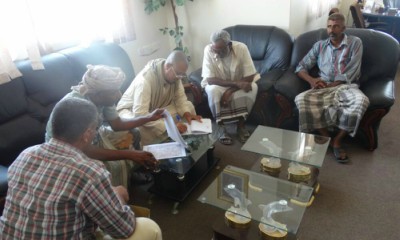 مدير هيئة المساحة الجيولوجية والثروات المعدنية فرع حضرموت يوقع عقد استخراج مع مدير كسارة باصريم