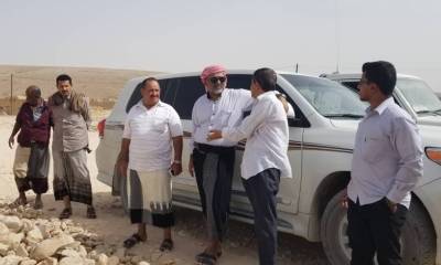 وكيل محافظ حضرموت لشئوون مديريات الوادي والصحراء يطلع على سير العمل في طريق ساه رسب
