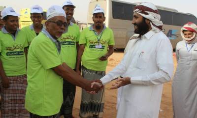 الشيخ مطلق الصيعري المدير العام لمنفذ الوديعة يتفقد الفرق التطوعية الثانية ويشيد بجهود الأولى
