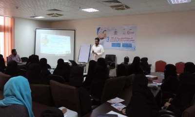 منظمة حضرموت الصحية تستقبل المستجدين بكلية الطب والعلوم الصحية وكلية التمريض