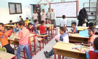 مدير عام الشؤون الاجتماعية والعمل يتفقد سير العمل في المساحات الصديقة للأطفال بمديرية تريم 