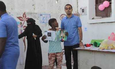 فريق المساحات الصديقة التابع لمكتب وزارة الشئون الاجتماعية يقيم مهرجان العودة للمدارس ببروم ميفع