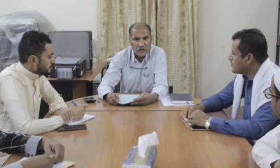 رئيس جامعة سيئون يعقد الاجتماع الأول الخاص بأعضاء لجنة القيام بمهام المرحلة التنفيذية الأولى لتأسيس الجامعة