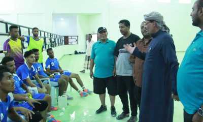 الوكيل المساعد التميمي يزور منتخب جامعة حضرموت في معسكره الداخلي بسيئون