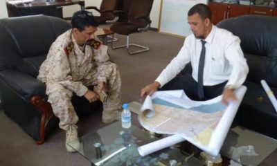 مدير عام هيئة المساحة الجيولوجية و الثروات المعدنية يستقبل العميد الركن محمد سالمين باتيس 