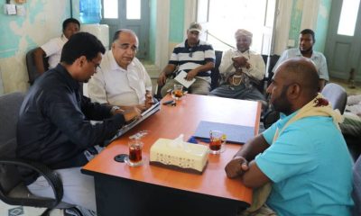 مدير عام مديرية مدينة المكلا يرعى توقيع إتفاقية ترميم حصن الغويزي المبرمة بين الهيئة العامة للأثار والمتاحف والمقاول المنفذ 