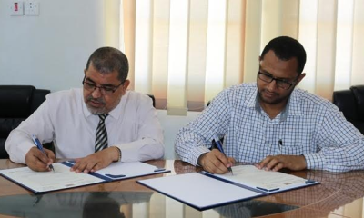 توقيع اتفاقية تفاهم بين رئاسة الجامعة ونقابة أعضاء هيئة التدريس ومساعديهم بجامعة حضرموت 