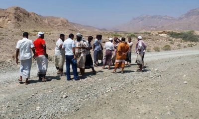 اللجنة الفنية والإدارية لهيئة المساحة الجيولوجية والثروات المعدنية تباشر عملها بمنطقة الحفيرة عيضة البهيش 