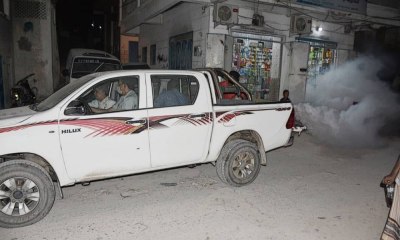 بن كردوس للتنمية تنفذ حملة رش بالمبيدات في المكلا لمكافحة الأوبئة
