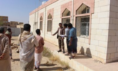 عبدون يفتح مشروع إعادة تأهيل مدرسة الحظي ويتفقد سير الدراسة بعدد من مدارس منطقة العليب بغيل بن يمين 