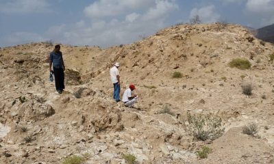 الفريق الفني لهيئة المساحة الجيولوجية فرع حضرموت يستكمل إجراءات ومتطلبات الدراسة الأولية للجبس 