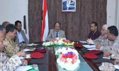 نائب الرئيس يعقد اجتماعاً للجنة الأمنية بمديريات الوادي والصحراء حضرموت