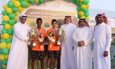 اليمن تخطف ذهب البطولة الآسيوية الثالثة للتنس الارضي في الفردي والزوجي