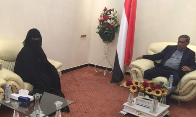 المحافظ البحسني يوجه بإعادة بناء وتشطيب مقر إتحاد نساء اليمن فرع سيئون