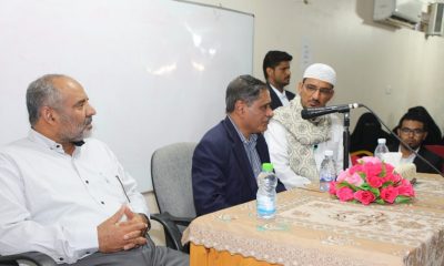 محافظ حضرموت يزور جامعة القرآن الكريم والعلوم الإسلامية ويشيد بمستوى طالبات كلية البنات التابعة لها 