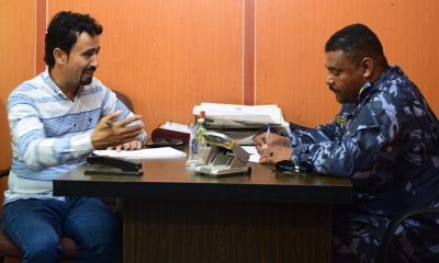 مدير التوجيه المعنوي بأمن حضرموت يلتقي مدير الثقيف الصحي 