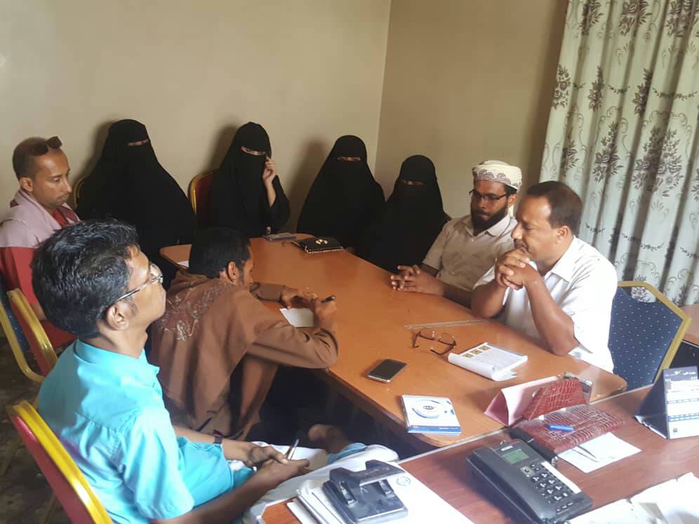 رئيس وامين عام مجموعة البراءة في ضيافة مدير مكتب الشؤون الاجتماعية بمديرية الشحر