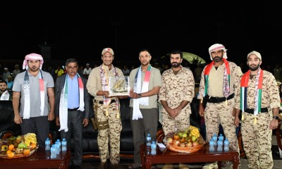المحافظ البحسني يشارك القوات الإماراتية العاملة ضمن قوات التحالف في حضرموت إحتفالاتهم باليوم الوطني الـ2 من ديسمبر