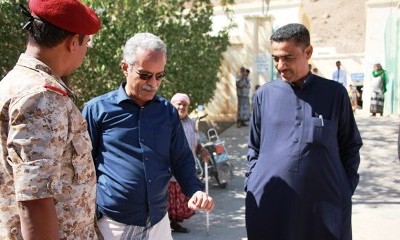 مدير عام دوعن يدشن القافلة الطبية الأولى المجانية بمستشفى الهجرين