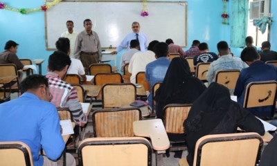 قيادة جامعة حضرموت تتفقد سير الامتحانات الفصلية للفصل الدراسي الأول للعام الجامعي 2018- 2019 بمجمع كليات فوه والمستقبل بالمكلا