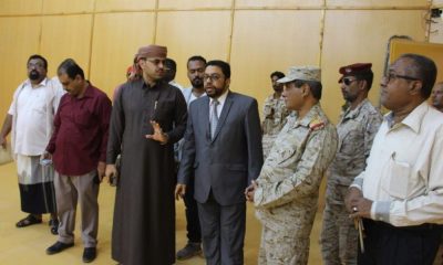 محافظ حضرموت يتفقد سير الترميمات بديوان المحافظة والمكاتب الإدارية والفنية بقناة حضرموت الرسمية