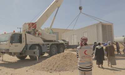 دولة الامارات تدعم قطاع الطاقة في مديرية رماه بصحراء حضرموت