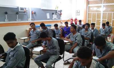 مدير عام مديرية الديس الشرقية يدشن الامتحانات الفصلية العملية بشعب التعليم الفني والتدريب المهني بمديرية الديس الشرقية