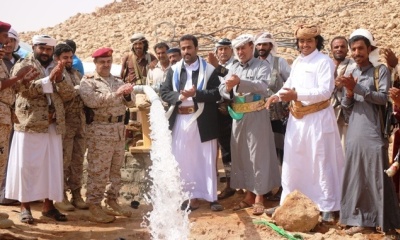 مدير عام مديرية العبر سالم بن ملهي يفتتح مشروع المياه الاستراتيجي بالمديرية بكلفة تزيد عن 500 مليون ريال