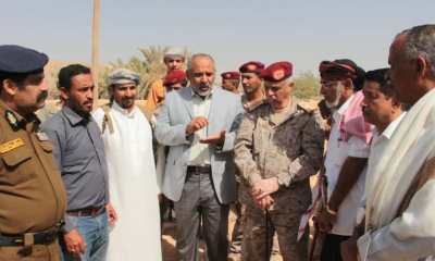 وكيل وادي حضرموت عصام الكثيري يتفقد الأوضاع الخدمية و الأمنية وسير مشاريع التنمية في مديرية ساه ويعتمد مشروع مبنى المجلس المحلي و ترميم مبنى الأمن بالمديرية