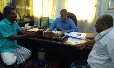 المدير العام للثقافة يبحث مع مدير ثقافة الشحر الترتيبات لإقامة فعالية ذكرى وفاة المحضار ال(19)