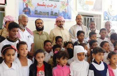 رجل الخير والاحسان الشيخ/سعيد البرك بن عساله العامري يقدم دعم (أربعه مليون ريال يمني) لجمعيات ذوي الاعاقة بالوادي