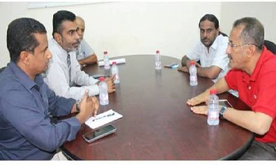 مدير عام المياه يؤكد على إدراج مشروع الخط الناقل لمياه الشحر ضمن المشاريع التي ستنفذ قبل الصيف القادم