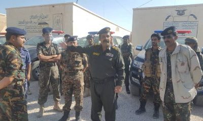 أمن وشرطة وادي حضرموت يتسلم ثمان مركبات مقدمة من المملكة العربية السعودية