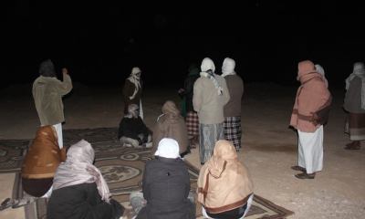 لجنة تحديد مواقيت الصلوات بوادي وصحراء حضرموت تواصل رصدها الميداني